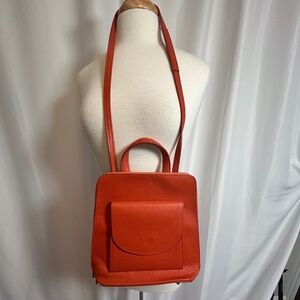 BORSE IN PELLE ITALIAN LEATHER MADE IN ITALY CROSSBODY/HANDBAG - RUST